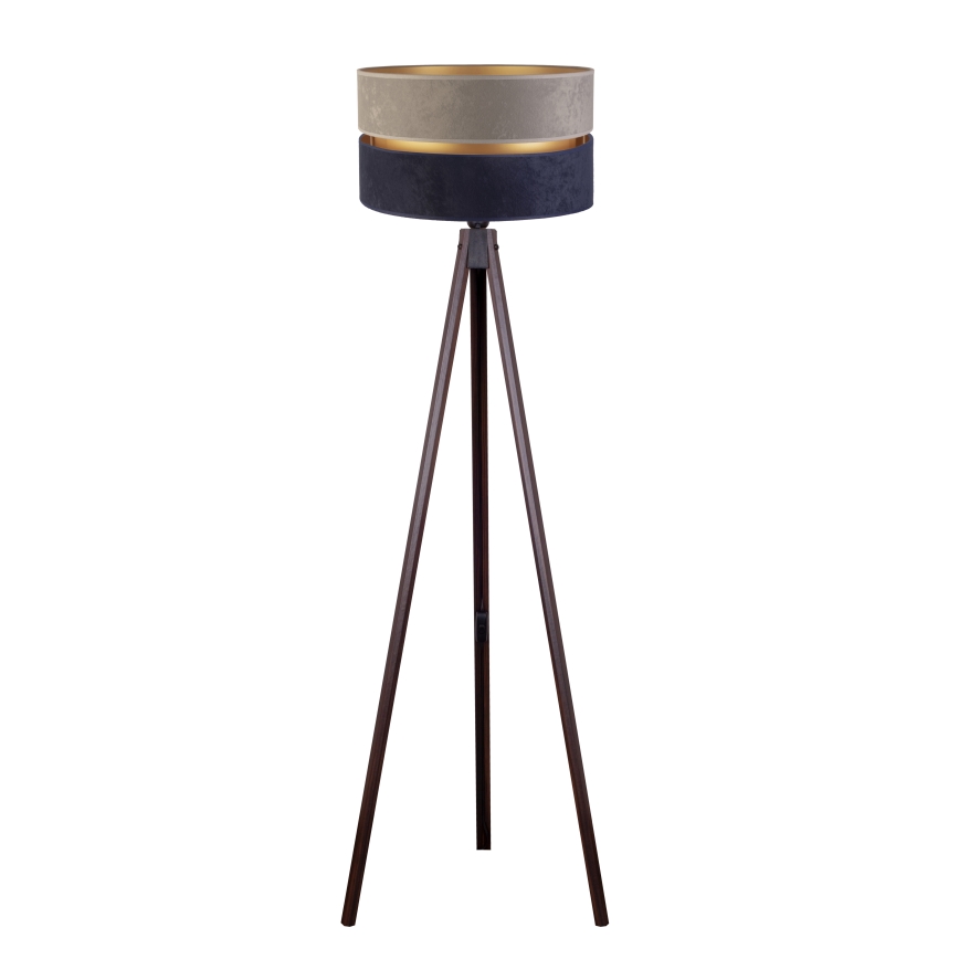 Duolla - Golvlampa DUO 1xE27/60W/230V diameter 44 cm grå/blå/wenge