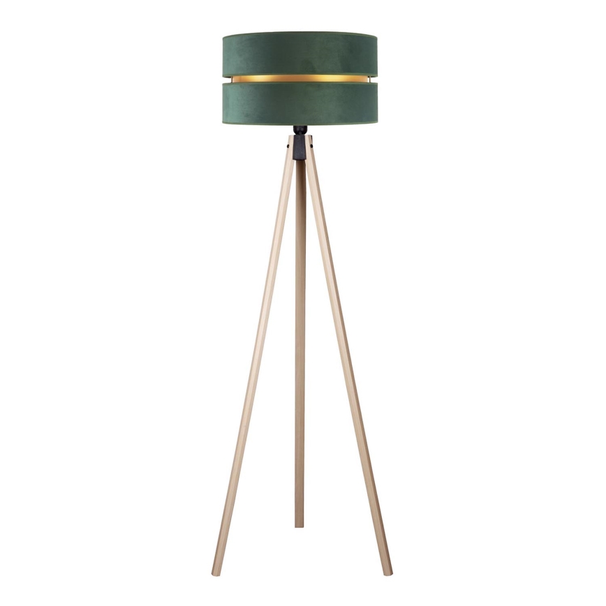 Duolla - Golvlampa DUO 1xE27/60W/230V diameter 44 cm grön/beige