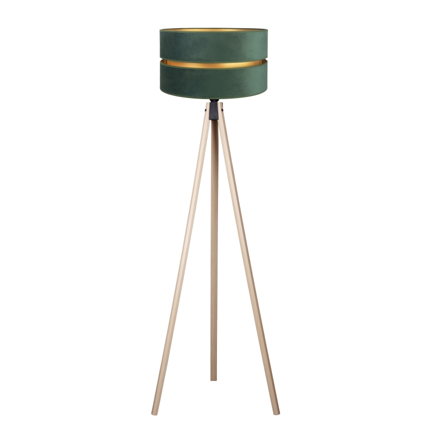 Duolla - Golvlampa DUO 1xE27/60W/230V diameter 44 cm grön/beige