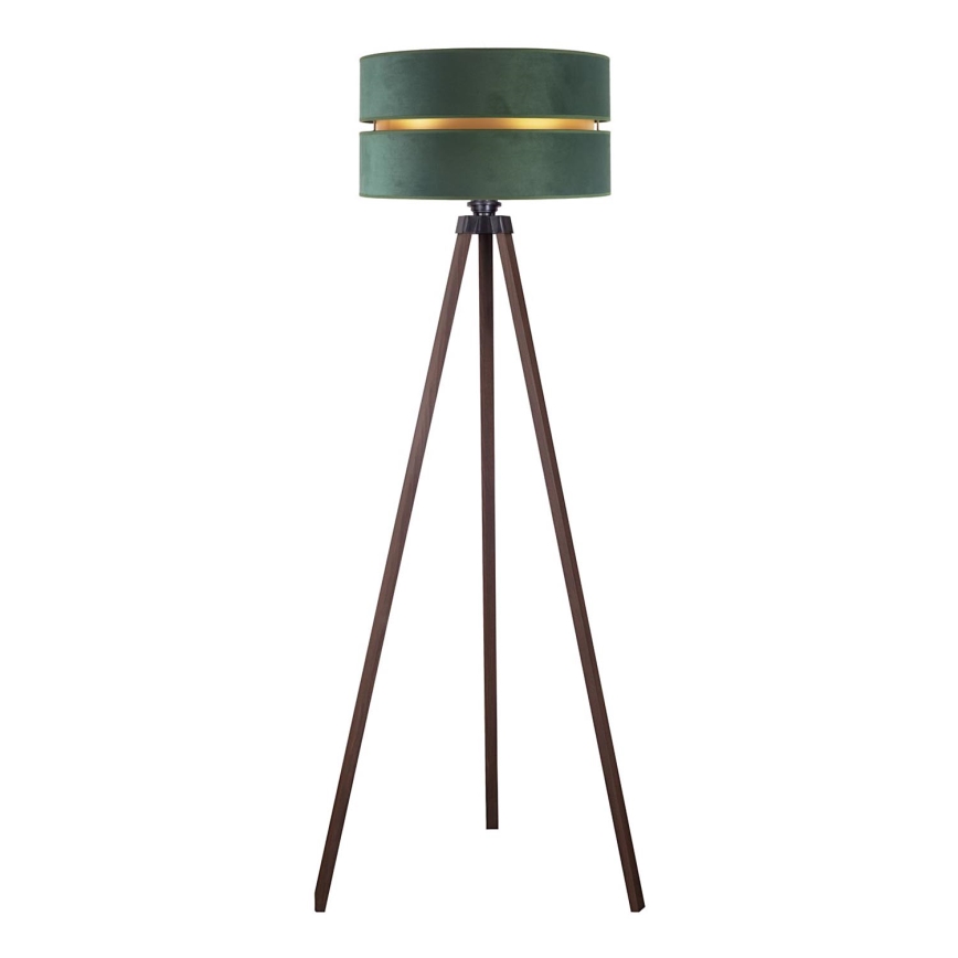 Duolla - Golvlampa DUO 1xE27/60W/230V diameter 44 cm grön/brun