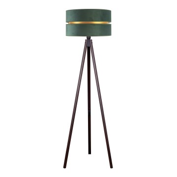 Duolla - Golvlampa DUO 1xE27/60W/230V diameter 44 cm grön/wenge