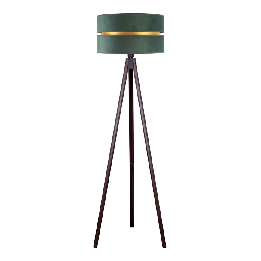 Duolla - Golvlampa DUO 1xE27/60W/230V diameter 44 cm grön/wenge