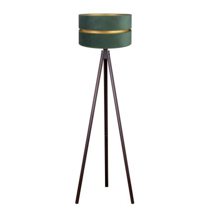Duolla - Golvlampa DUO 1xE27/60W/230V diameter 44 cm grön/wenge