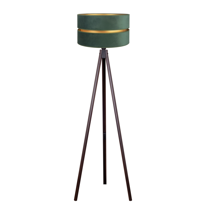 Duolla - Golvlampa DUO 1xE27/60W/230V diameter 44 cm grön/wenge
