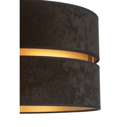 Duolla - Golvlampa DUO 1xE27/60W/230V diameter 44 cm svart/brun