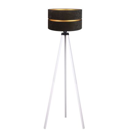 Duolla - Golvlampa DUO 1xE27/60W/230V diameter 44 cm svart/vit