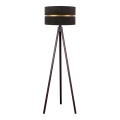 Duolla - Golvlampa DUO 1xE27/60W/230V diameter 44 cm svart/wenge