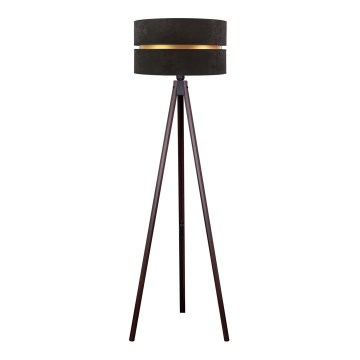 Duolla - Golvlampa DUO 1xE27/60W/230V diameter 44 cm svart/wenge
