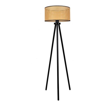 Duolla - Golvlampa ROLLER 1xE27/15W/230V diameter 45 cm rotting/svart