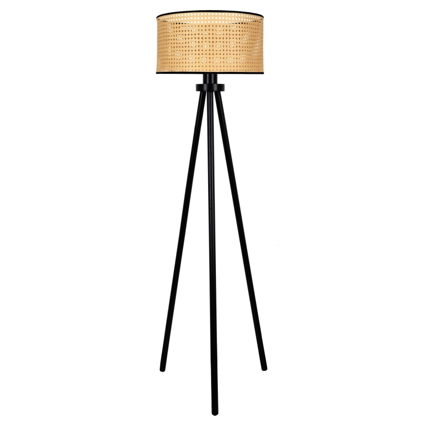 Duolla - Golvlampa ROLLER 1xE27/15W/230V diameter 45 cm rotting/svart