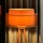 Duolla - Golvlampa WOOD BOHO 1xE27/15W/230V diameter 45 cm koppar/brun/beige