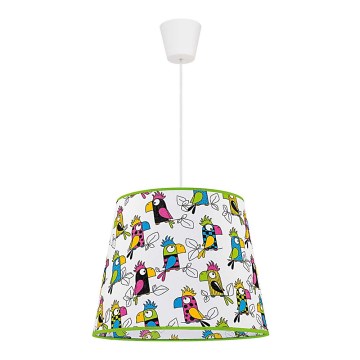 Duolla - Hängande ljuskrona med textilsladd för barn ARA 1xE27/40W/230V diameter 38 cm