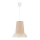 Duolla - Hängande ljuskrona med textilsladd för barn BALLET 1xE27/40W/230V diameter 21 cm beige