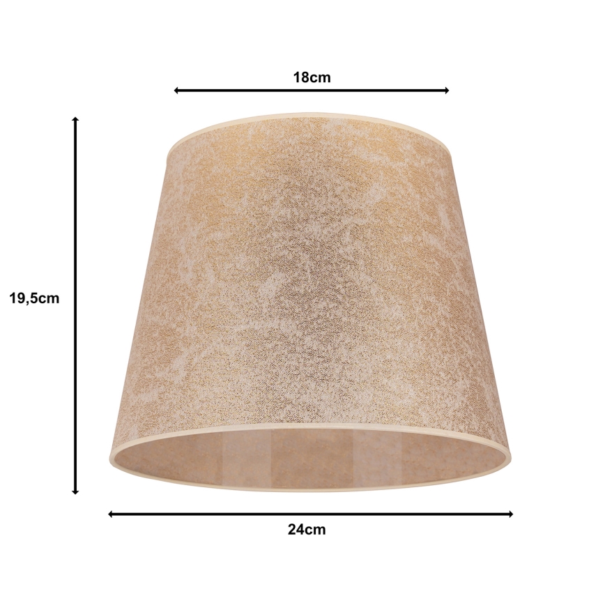 Duolla - Lampskärm CLASSIC M E27 diameter 24 cm guld