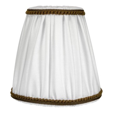Duolla - Lampskärm för bord och golvlampa E27 diameter 15 cm vit/brun