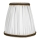 Duolla - Lampskärm för bord och golvlampa E27 diameter 15 cm vit/brun