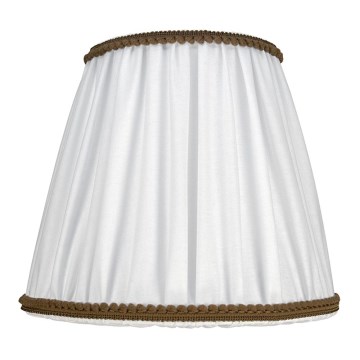 Duolla - Lampskärm för bord och golvlampa E27 diameter 18,5 cm vit/brun