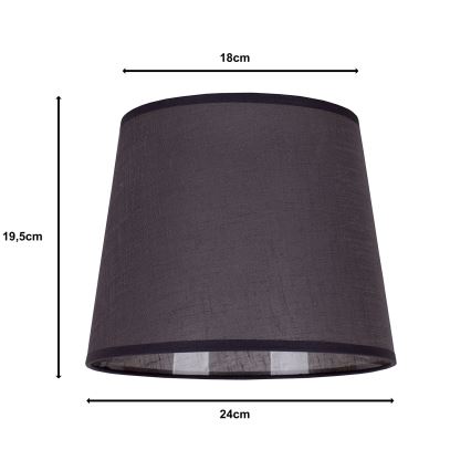 Duolla - Lampskärm för bordslampa CLASSIC M E27 diameter 24 cm antracit