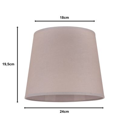 Duolla - Lampskärm för bordslampa CLASSIC M E27 diameter 24 cm beige