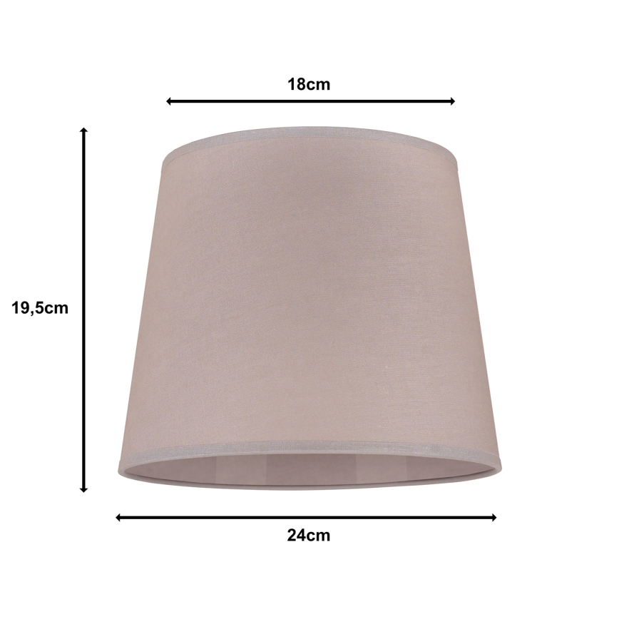 Duolla - Lampskärm för bordslampa CLASSIC M E27 diameter 24 cm beige