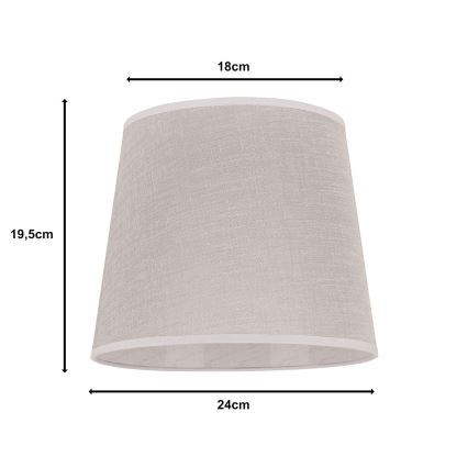 Duolla - Lampskärm för bordslampa CLASSIC M E27 diameter 24 cm beige
