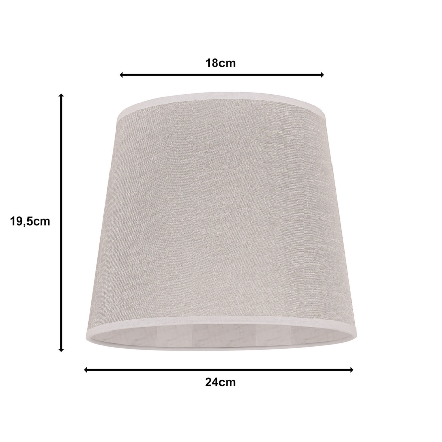 Duolla - Lampskärm för bordslampa CLASSIC M E27 diameter 24 cm beige