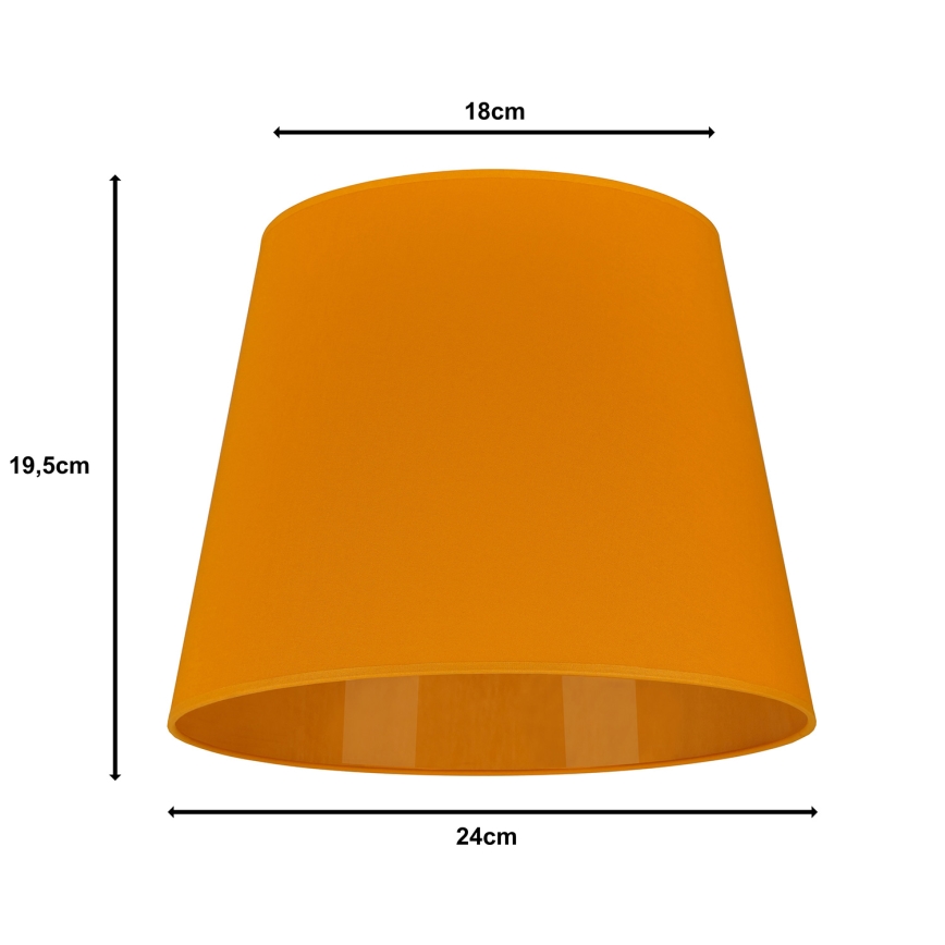 Duolla - Lampskärm för bordslampa CLASSIC M E27 diameter 24 cm gul