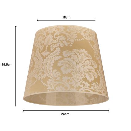 Duolla - Lampskärm för bordslampa CLASSIC M E27 diameter 24 cm guld