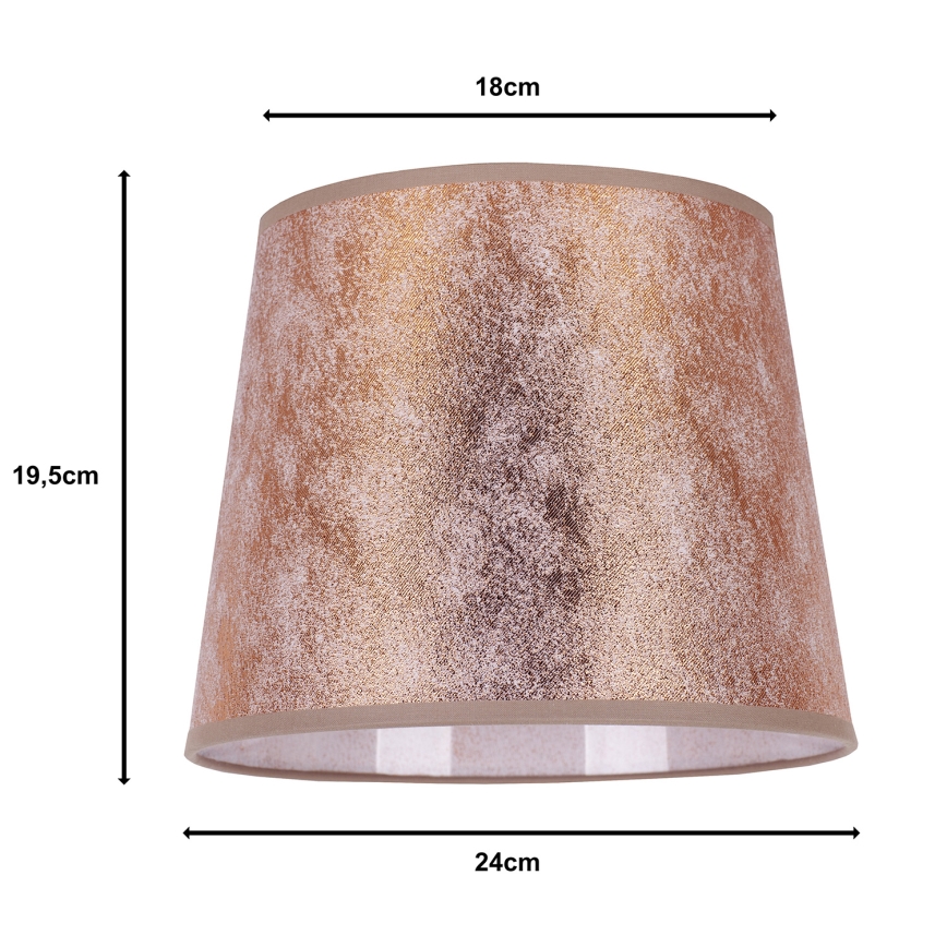Duolla - Lampskärm för bordslampa CLASSIC M E27 diameter 24 cm koppar