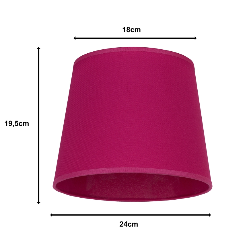 Duolla - Lampskärm för bordslampa CLASSIC M E27 diameter 24 cm rosa