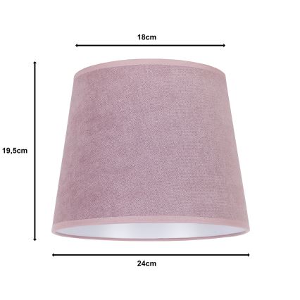 Duolla - Lampskärm för bordslampa CLASSIC M E27 diameter 24 cm rosa
