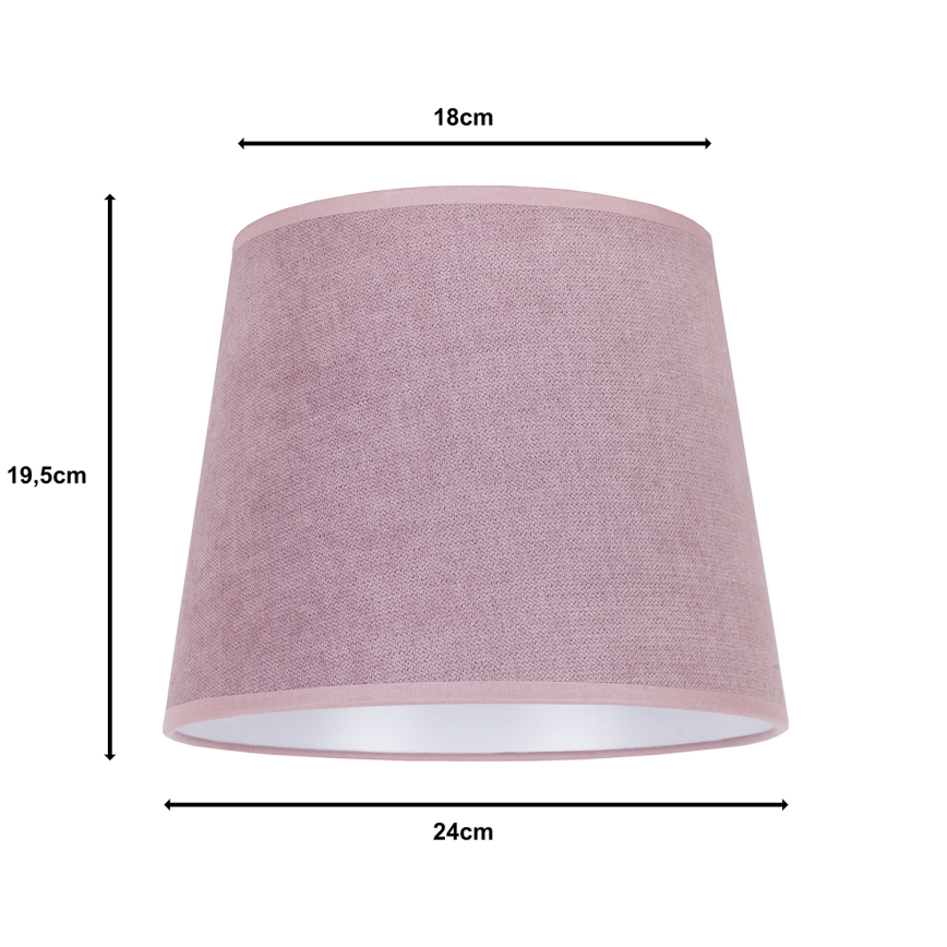 Duolla - Lampskärm för bordslampa CLASSIC M E27 diameter 24 cm rosa