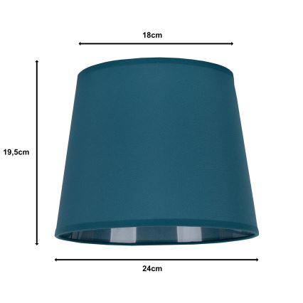 Duolla - Lampskärm för bordslampa CLASSIC M E27 diameter 24 cm turkos