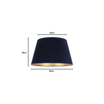 Duolla - Lampskärm för bordslampa CONE M E27 diameter 28 cm blå