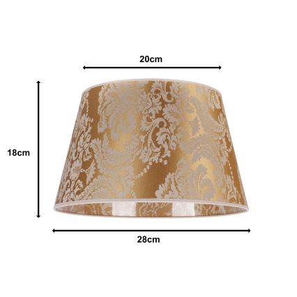 Duolla - Lampskärm för bordslampa CONE M E27 diameter 28 cm guld