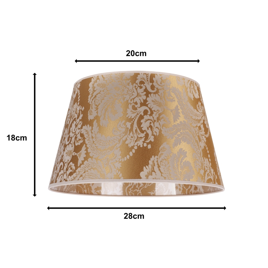 Duolla - Lampskärm för bordslampa CONE M E27 diameter 28 cm guld