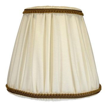 Duolla - Lampskärm för bordslampa och golvlampa E27 Ø 18,5 cm kräm/brun