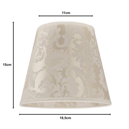 Duolla - Lampskärm för bordslampa SOFIA XS E14 diameter 18,5 cm beige