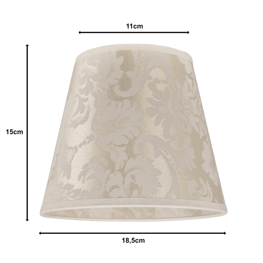 Duolla - Lampskärm för bordslampa SOFIA XS E14 diameter 18,5 cm beige