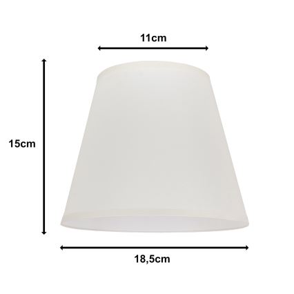 Duolla - Lampskärm för bordslampa SOFIA XS E14 diameter 18,5 cm grädde
