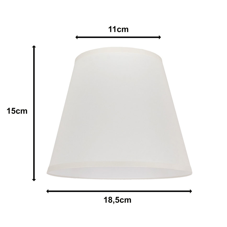 Duolla - Lampskärm för bordslampa SOFIA XS E14 diameter 18,5 cm grädde
