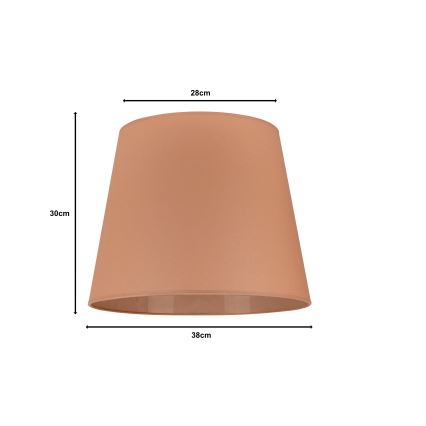 Duolla - Lampskärm för golvlampa CLASSIC L E27 diameter 38 cm brun