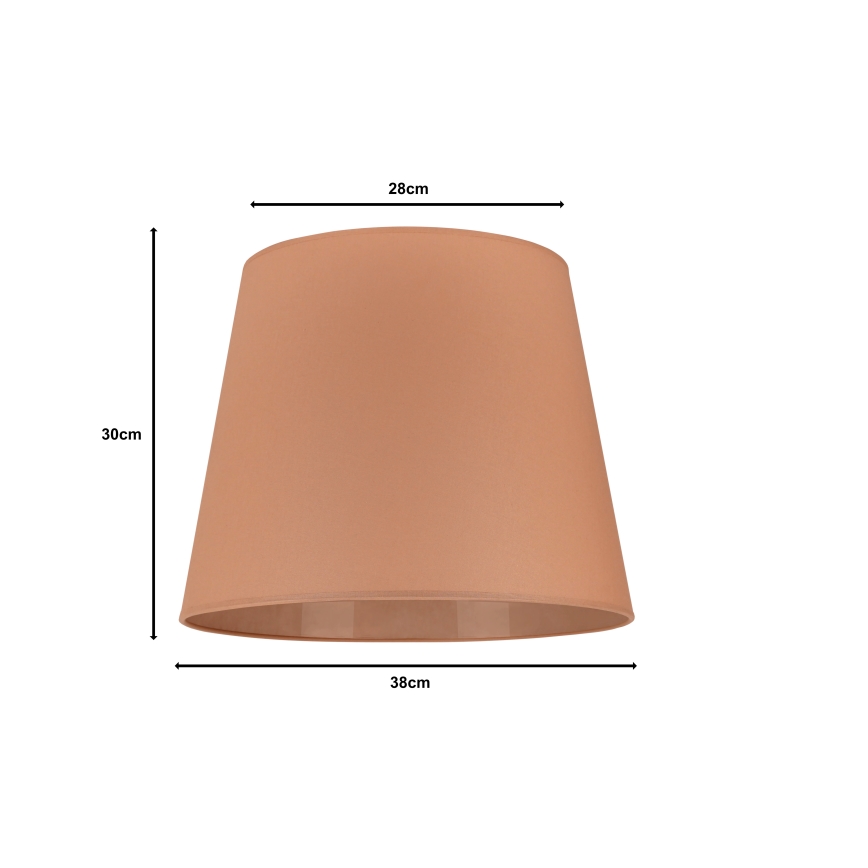 Duolla - Lampskärm för golvlampa CLASSIC L E27 diameter 38 cm brun