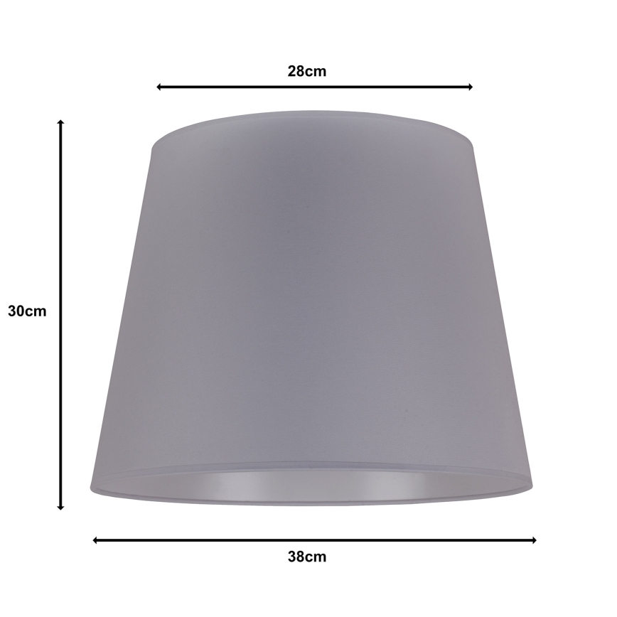 Duolla - Lampskärm för golvlampa CLASSIC L E27 diameter 38 cm grå