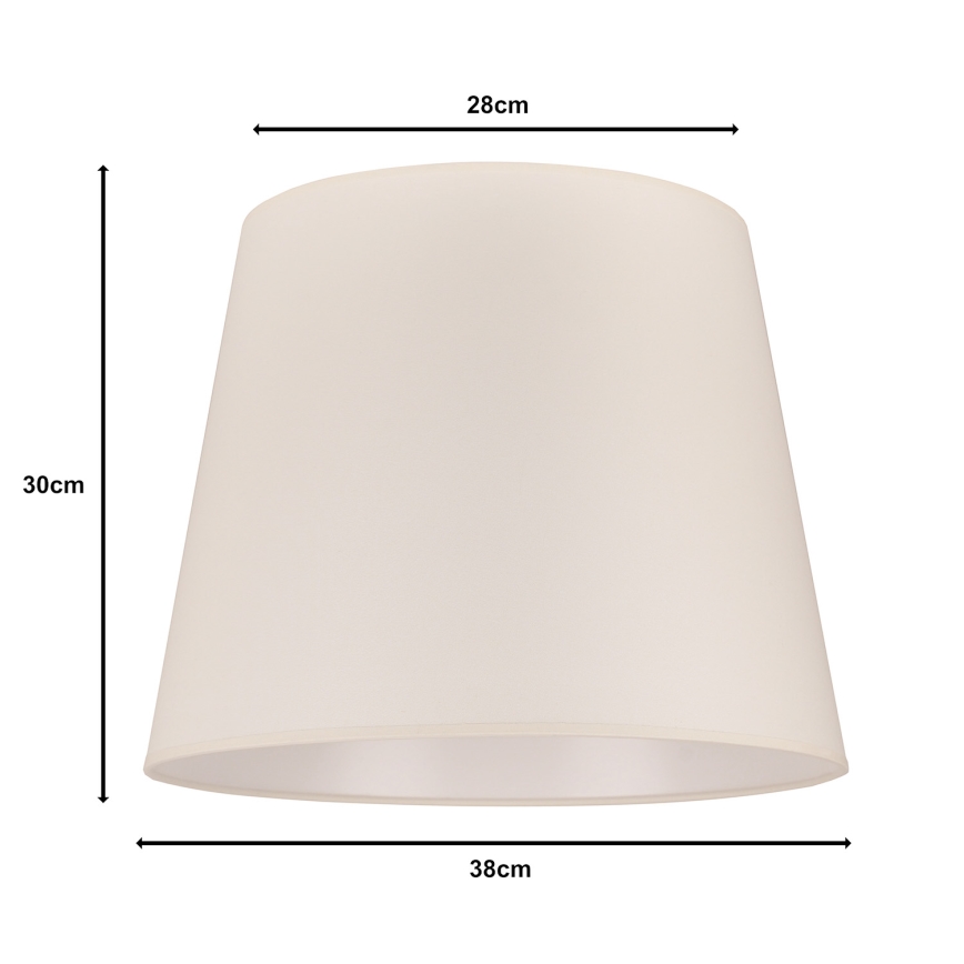 Duolla - Lampskärm för golvlampa CLASSIC L E27 diameter 38 cm grädde