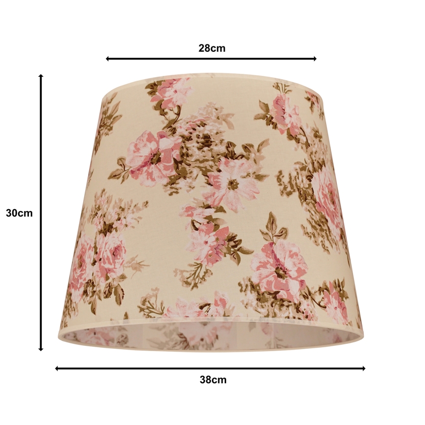 Duolla - Lampskärm för golvlampa CLASSIC L E27 diameter 38 cm ros