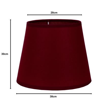 Duolla - Lampskärm för golvlampa CLASSIC L E27 diameter 38 cm vinröd