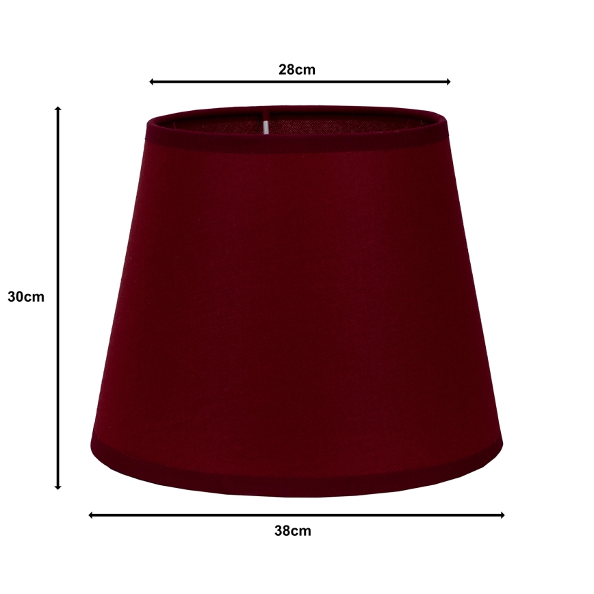 Duolla - Lampskärm för golvlampa CLASSIC L E27 diameter 38 cm vinröd