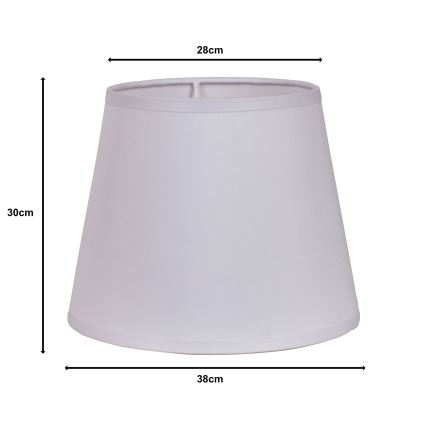 Duolla - Lampskärm för golvlampa CLASSIC L E27 diameter 38 cm vit