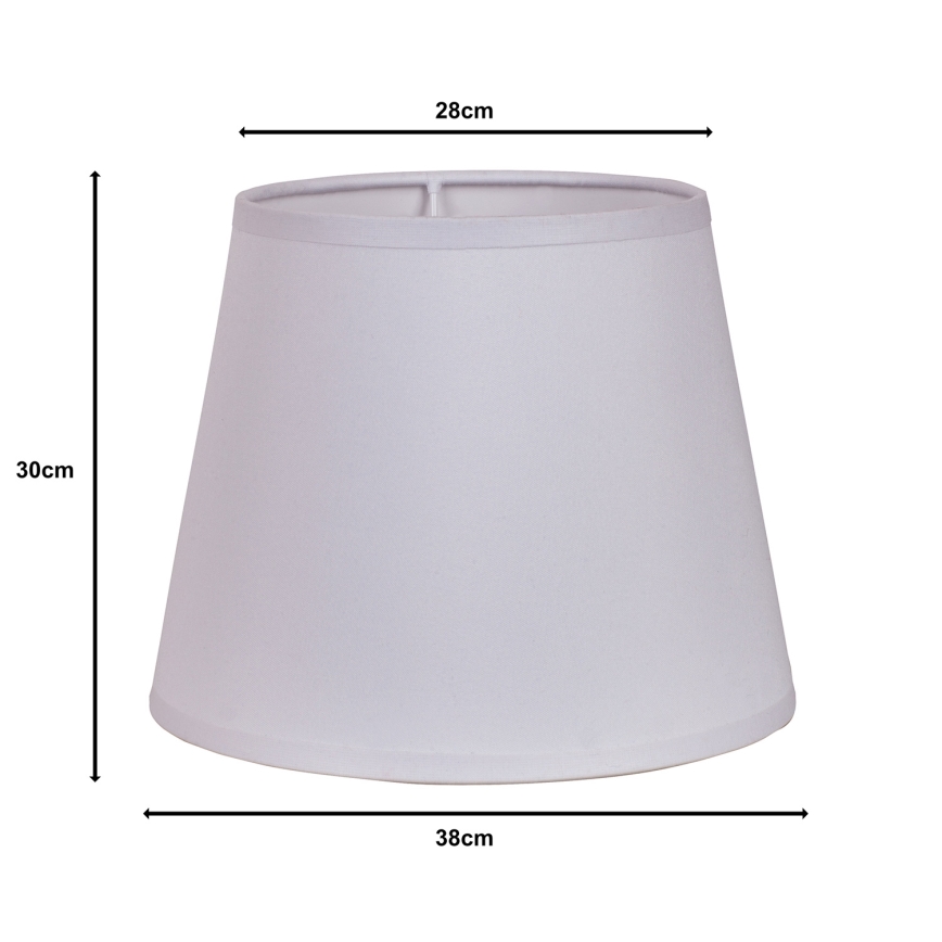 Duolla - Lampskärm för golvlampa CLASSIC L E27 diameter 38 cm vit